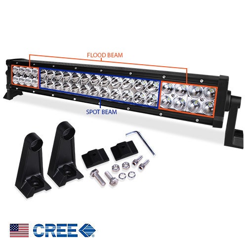 Cree LED Light Bar w/ Spot & Flood Combo 24in 120W Cree LED Light Bar w/ Spot & Flood Combo 24in 120W