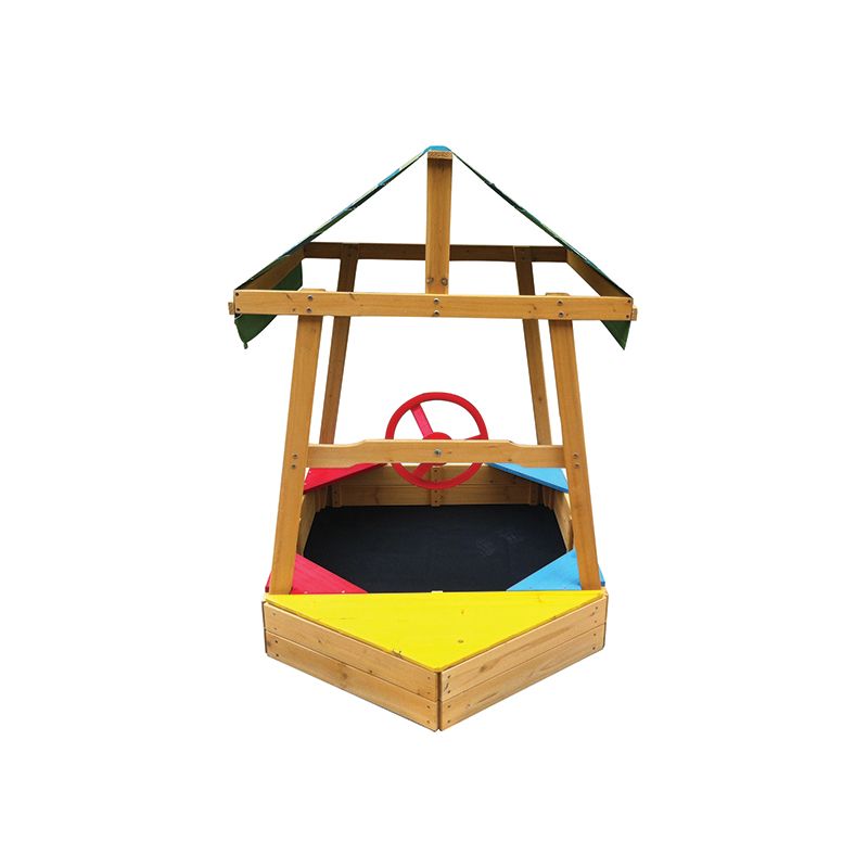 Kids Boat Pirate Ship Sandbox Sandpit with Canopy Buy Gifts For Boys