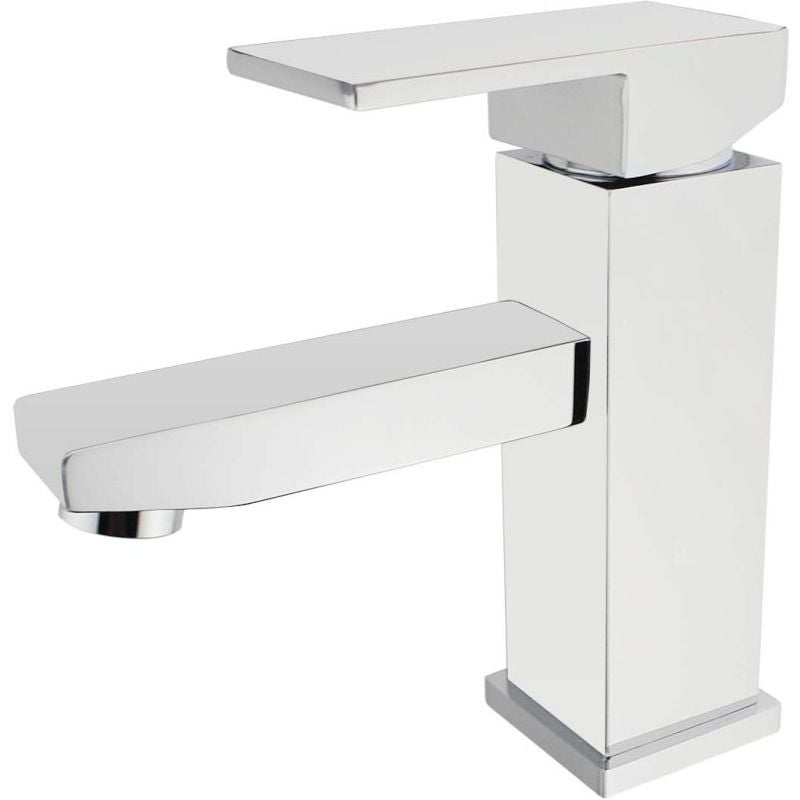 Bathroom Square Sink Faucet Mixer Tap in ChromeBathroom Square Sink Faucet Mixer Tap in Chrome