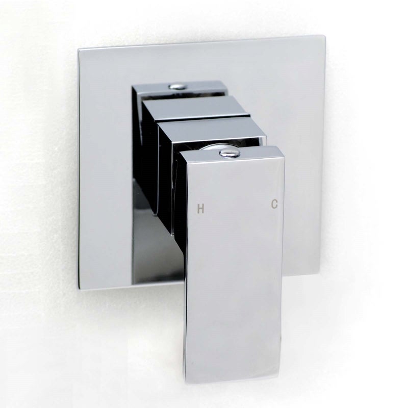 Cubic Square Shower Wall Mount Mixer Tap in ChromeCubic Square Shower Wall Mount Mixer Tap in Chrome