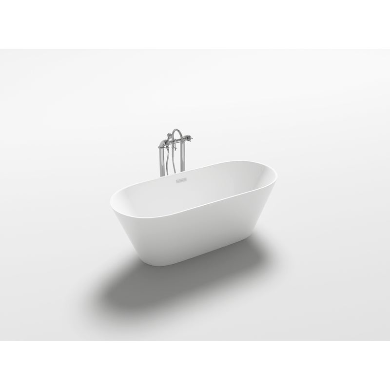 Oval Ceramic Freestanding Bath Tub White 1700x800mmOval Ceramic Freestanding Bath Tub White 1700x800mm