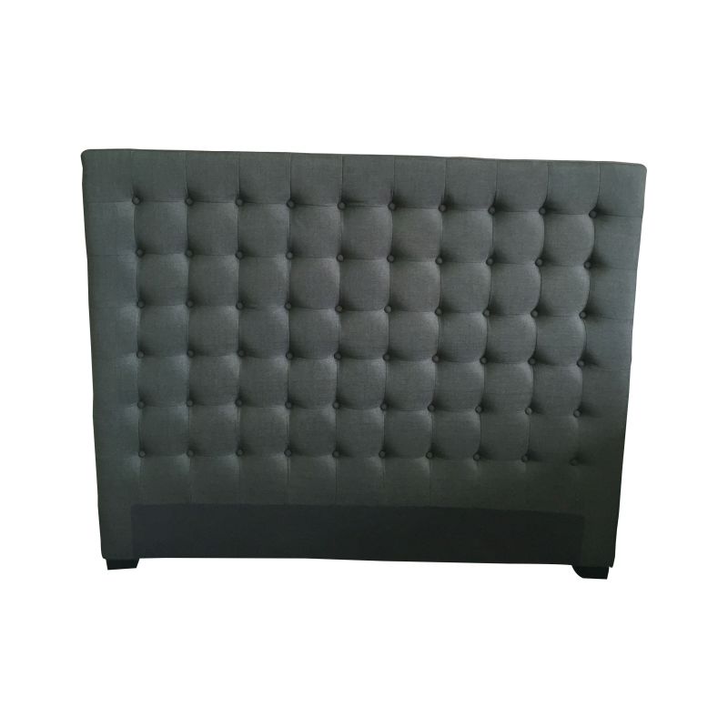 Queen Size Quilted Bed Head in Charcoal Fabric Buy Queen Size Headboard