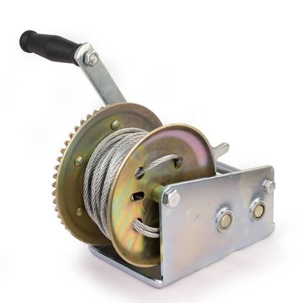 Compact 2 Speed Hand Winch Hoist 2500lbs 10m Cable Buy Gear Winches