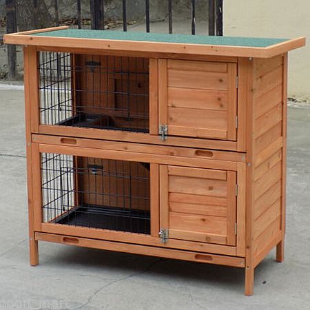 Large Seperate Level Wooden Rabbit Hutch Pet HouseLarge Seperate Level Wooden Rabbit Hutch Pet House