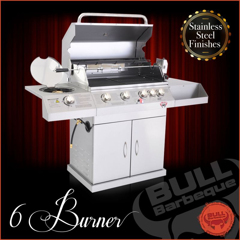 Deluxe 6 Burner Bull Compact Built In BBQ and GrillDeluxe 6 Burner Bull Compact Built In BBQ and Grill