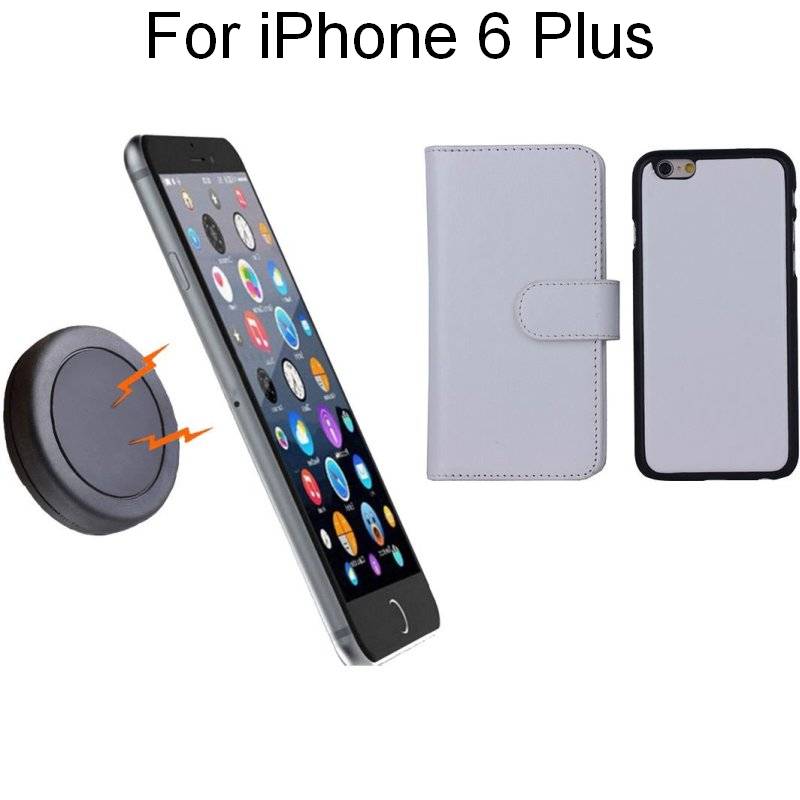 iPhone 6+ White Magnetic Wallet Case w Phone HolderiPhone 6+ White Magnetic Wallet Case w Phone Holder