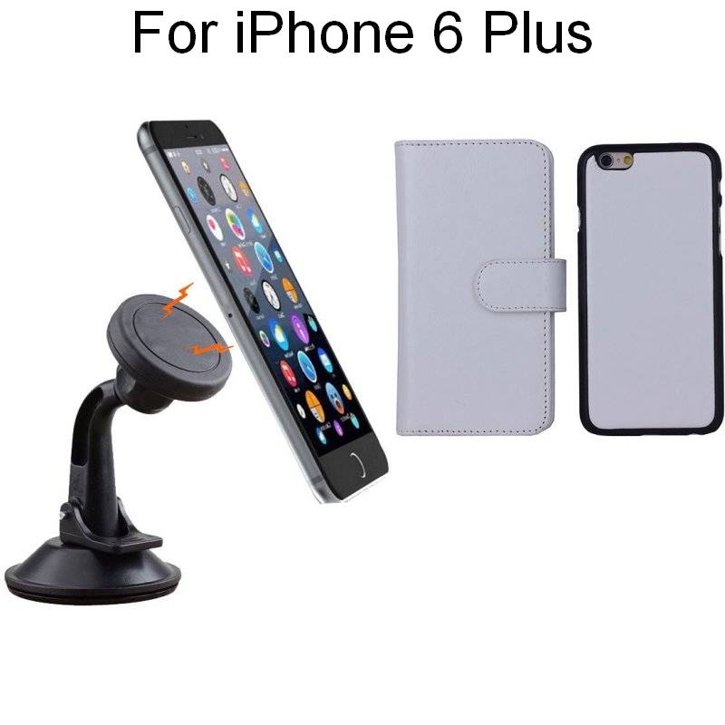 iPhone 6+ White Magnetic Case w/ Suction Car HolderiPhone 6+ White Magnetic Case w/ Suction Car Holder