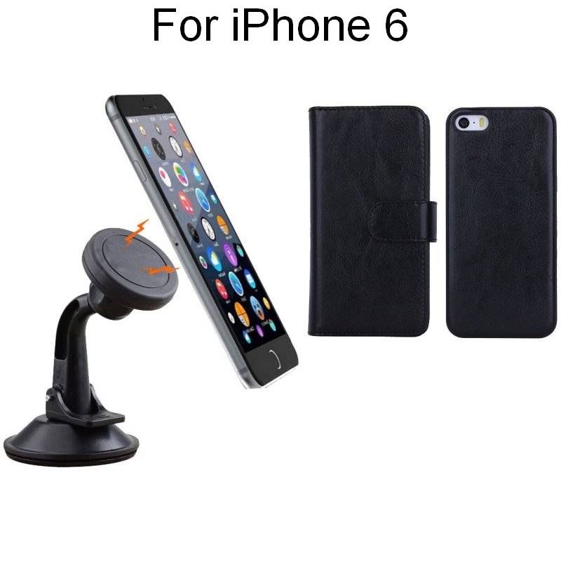 iPhone 6 Black Magnetic Case w Suction Car HolderiPhone 6 Black Magnetic Case w Suction Car Holder