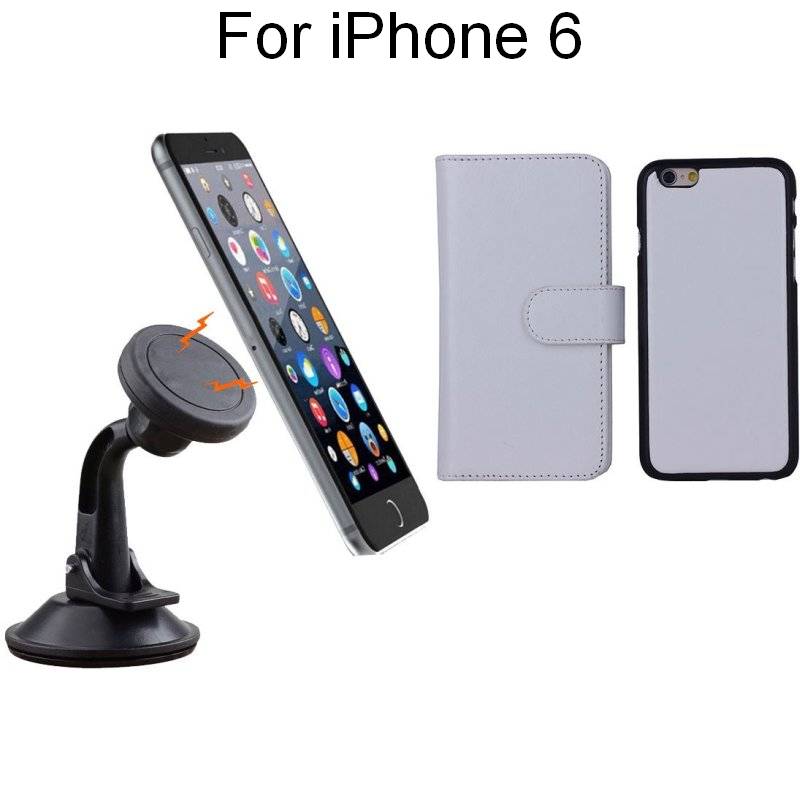 iPhone 6 White Magnetic Case w/ Suction Car HolderiPhone 6 White Magnetic Case w/ Suction Car Holder