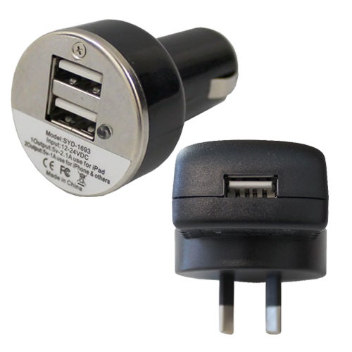 USB Wall Charger and Car USB Charger AdapterUSB Wall Charger and Car USB Charger Adapter