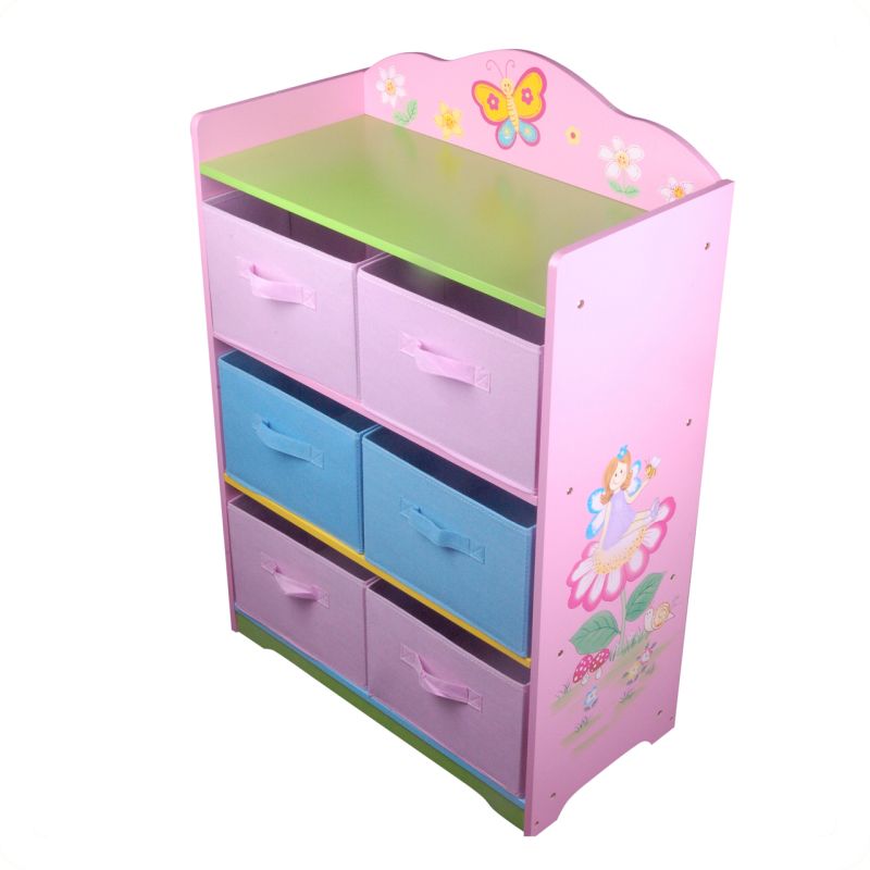 Kid's Fairy Garden Toy & Shoe Storage Cube CabinetKid's Fairy Garden Toy & Shoe Storage Cube Cabinet