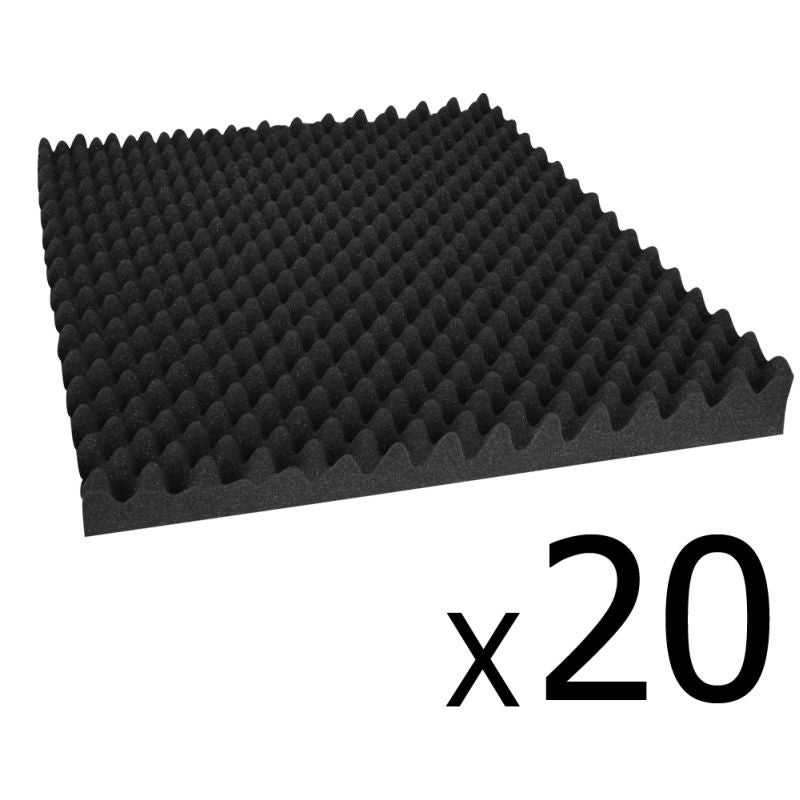 20x Soundproofing Acoustic Foam Panels Insulation20x Soundproofing Acoustic Foam Panels Insulation