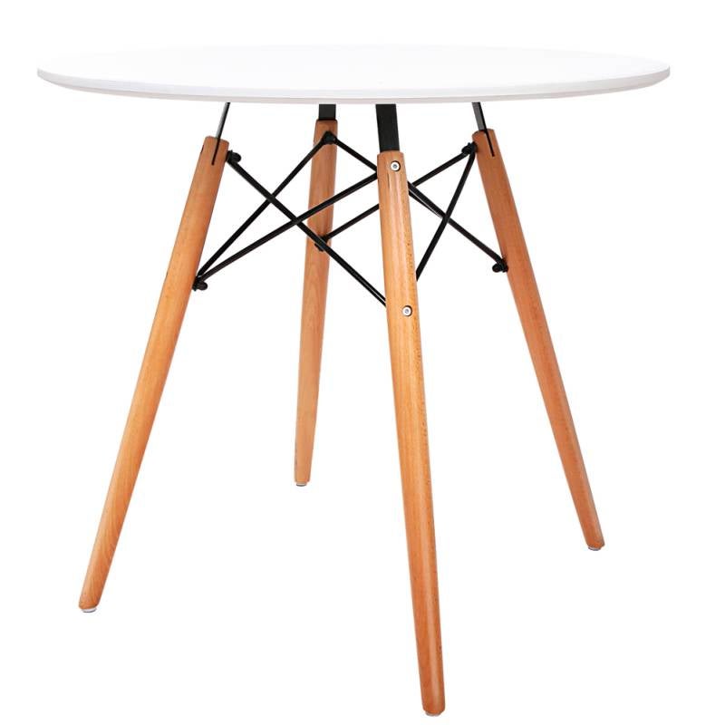 Replica Eames DSW Eiffel Round Dining Table WhiteReplica Eames DSW Eiffel Round Dining Table White