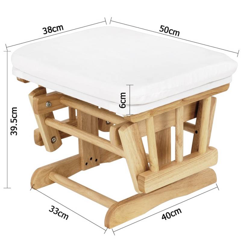 Breast Feeding Glider Chair with Ottoman in White Buy Gifts For Her