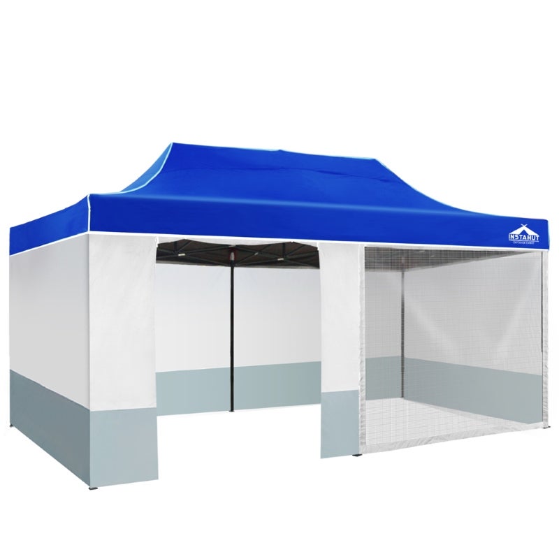 Instahut Outdoor Gazebo Canopy Tent Blue 3x6mInstahut Outdoor Gazebo Canopy Tent Blue 3x6m