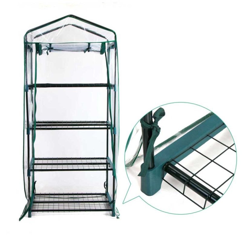 Transparent PVC Portable Greenhouse with 4 Shelves Buy Greenhouses