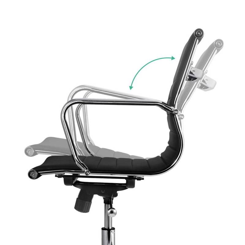 Eames Replica Office Chair in Black PU Leather Buy Boardroom Chairs