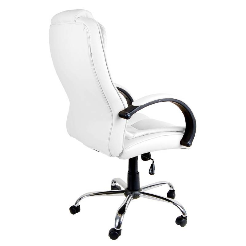 Executive PU Leather Modern Office Chair in White Buy White Office Chairs