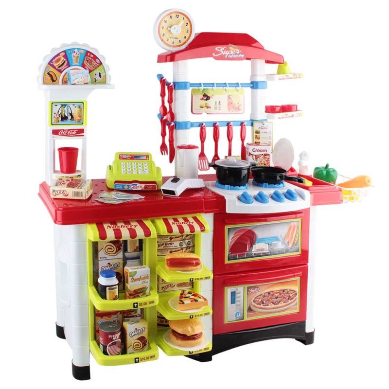 Kids Kitchen and Supermarket Pretend Play Set 59pcKids Kitchen and Supermarket Pretend Play Set 59pc