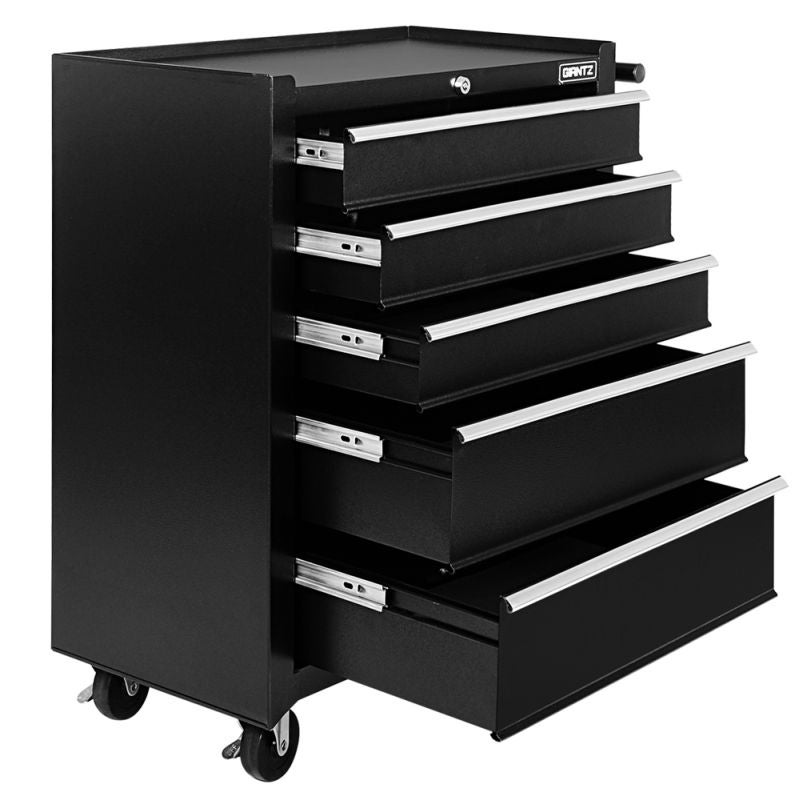 Black Roller Toolbox Cabinet Multi Size 5 DrawersBlack Roller Toolbox Cabinet Multi Size 5 Drawers
