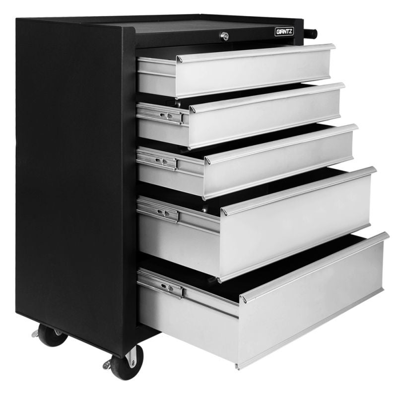 Black Grey 5 Drawers Roller Toolbox Cabinet MatteBlack Grey 5 Drawers Roller Toolbox Cabinet Matte