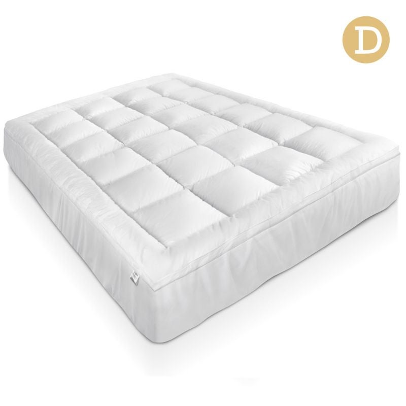 Duck Feather Down Mattress Topper - Double 1000gsmDuck Feather Down Mattress Topper - Double 1000gsm