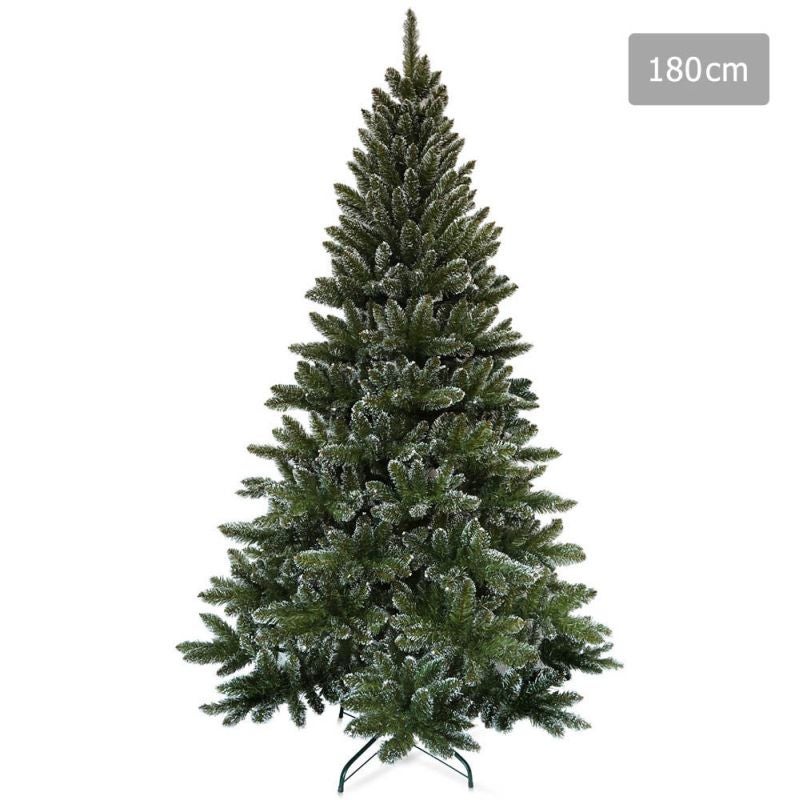 Snowy Olive Green Christmas Tree with 600 Tips 1.8mSnowy Olive Green Christmas Tree with 600 Tips 1.8m