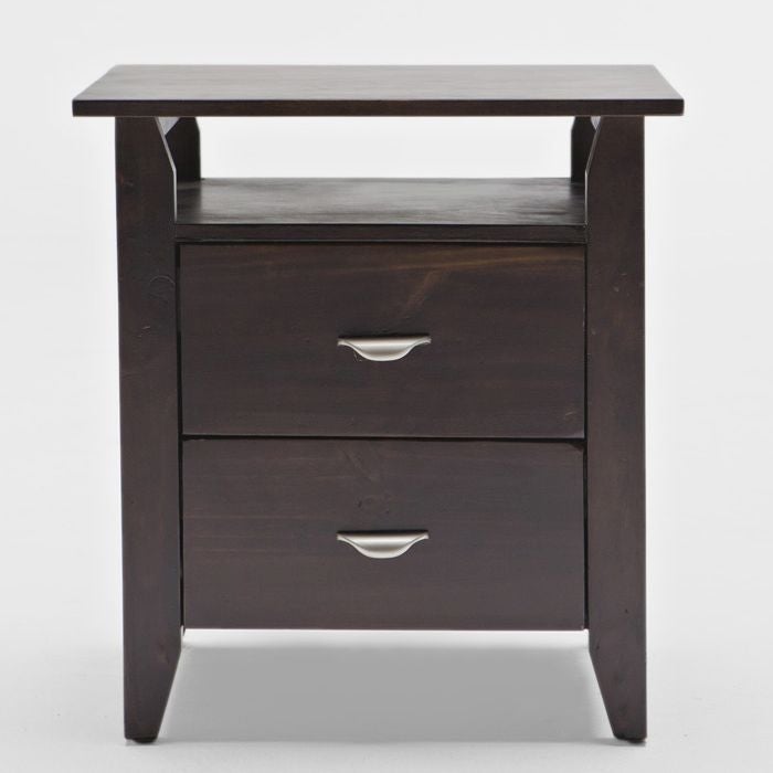 Nadia Bedside Table Night Stand + 2 Storage DrawersNadia Bedside Table Night Stand + 2 Storage Drawers