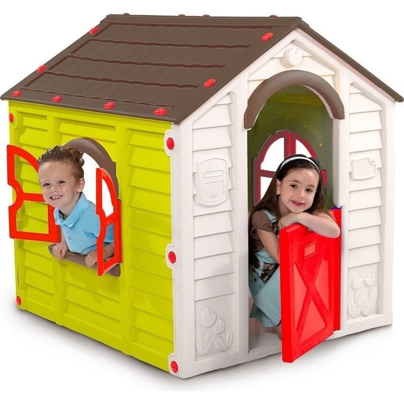 Keter Rancho Kid's Cubby House Playhouse w/ WindowsKeter Rancho Kid's Cubby House Playhouse w/ Windows