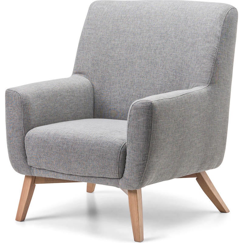 Asta Scandinavian Fabric Lounge Armchair in GreyAsta Scandinavian Fabric Lounge Armchair in Grey