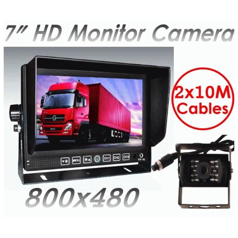 7in Monitor, CCD Reversing Camera & 2x 4PIN Cables7in Monitor, CCD Reversing Camera & 2x 4PIN Cables