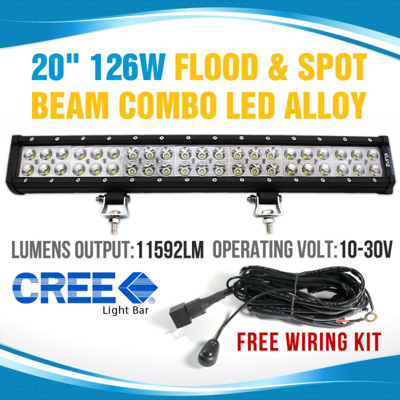 20 Inch 126W Cree LED Alloy Light Bar Combo Lamp20 Inch 126W Cree LED Alloy Light Bar Combo Lamp