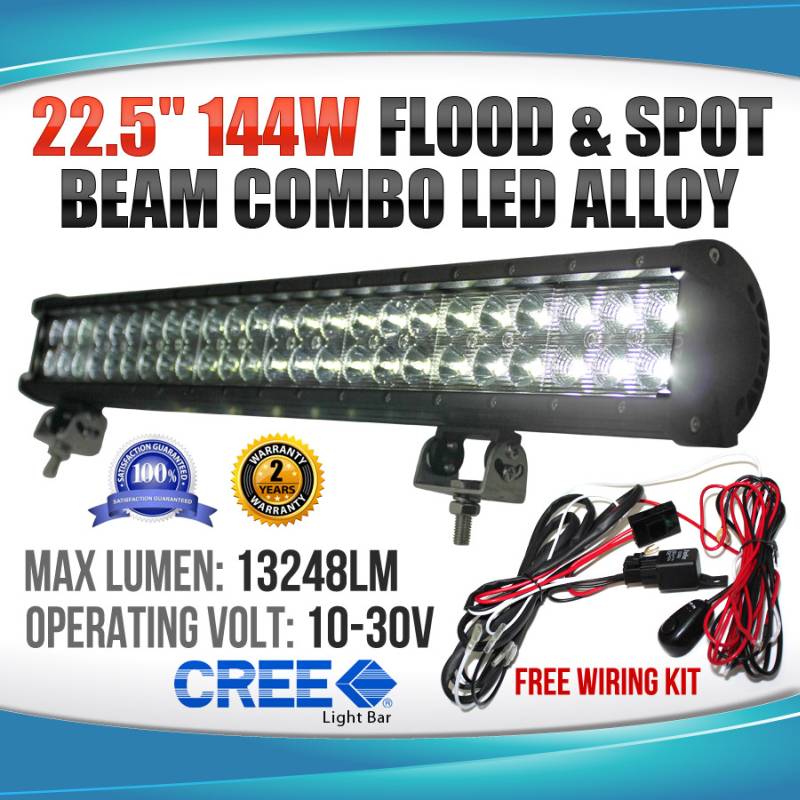 Cree LED Flood Spot Light Bar Lamp 22.5in 144WCree LED Flood Spot Light Bar Lamp 22.5in 144W