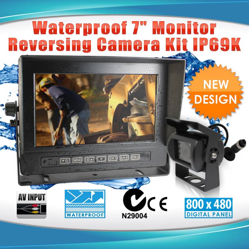 Waterproof 7in LCD Monitor & CCD Reversing CameraWaterproof 7in LCD Monitor & CCD Reversing Camera