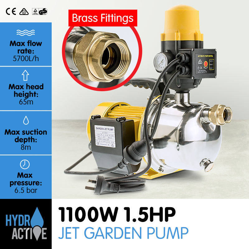 Automatic Electric Jet Garden Water Pump 1100WAutomatic Electric Jet Garden Water Pump 1100W