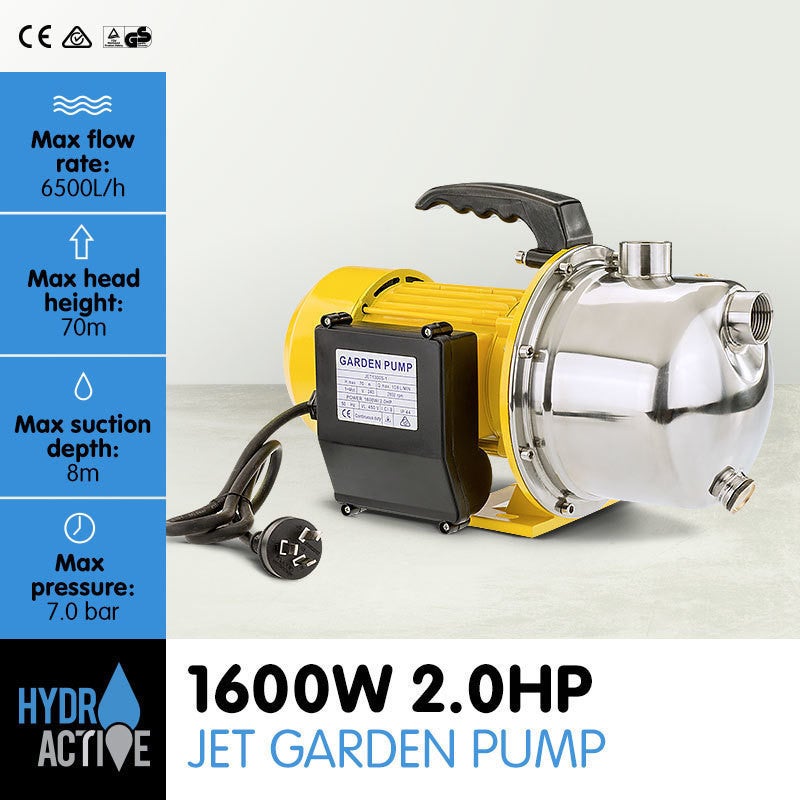 Electric Jet Pressure Garden Water Pump 1600W 2HPElectric Jet Pressure Garden Water Pump 1600W 2HP