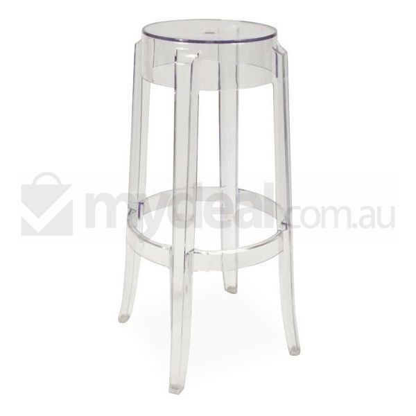 SOLD OUT:Starck Replica Charles Ghost Stool in Clear 75cmSOLD OUT:Starck Replica Charles Ghost Stool in Clear 75cm
