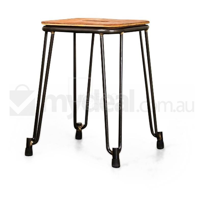SOLD OUT:Bouchard Bent Steel Low Stool Birch Plywood SeatSOLD OUT:Bouchard Bent Steel Low Stool Birch Plywood Seat