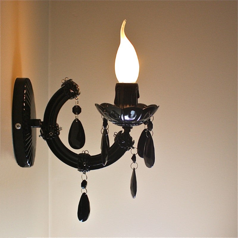 Black Acrylic Marie Therese Chandelier Wall LightBlack Acrylic Marie Therese Chandelier Wall Light