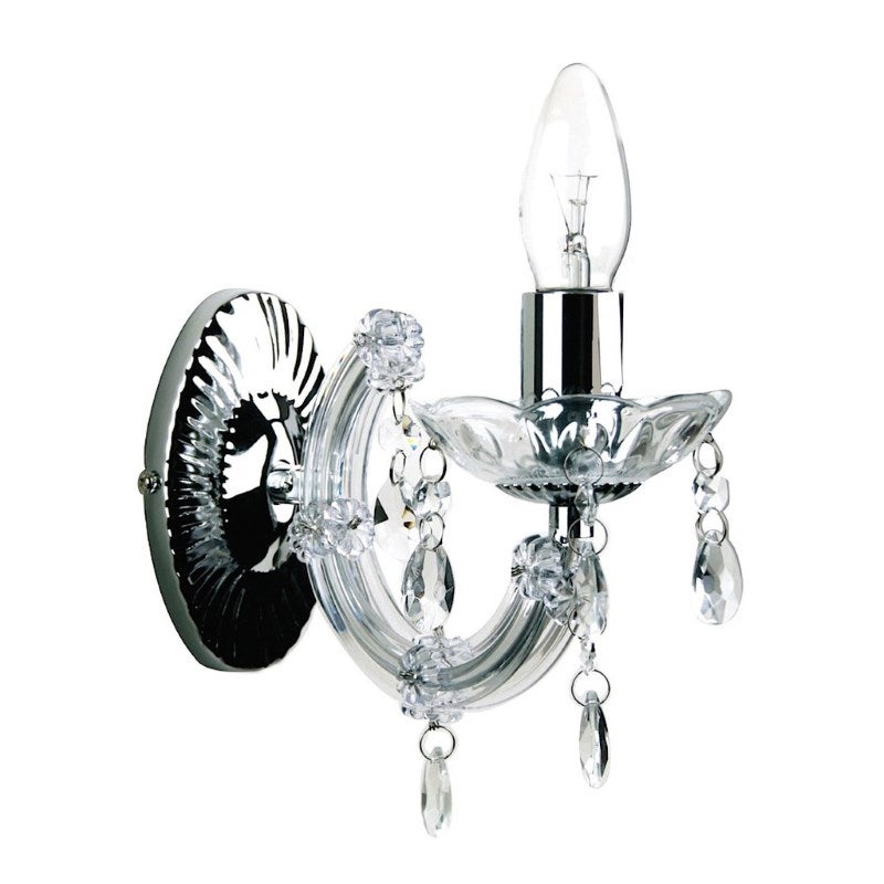 Chrome Acrylic Marie Therese Chandelier Wall LightChrome Acrylic Marie Therese Chandelier Wall Light