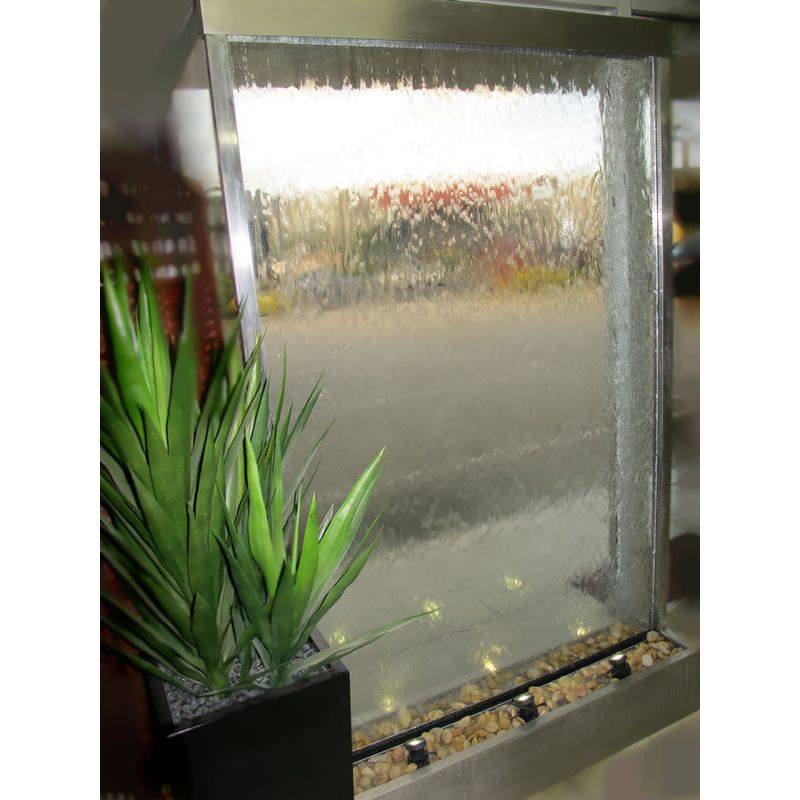 Indoor & Outdoor Glass Wall Water Feature FountainIndoor & Outdoor Glass Wall Water Feature Fountain