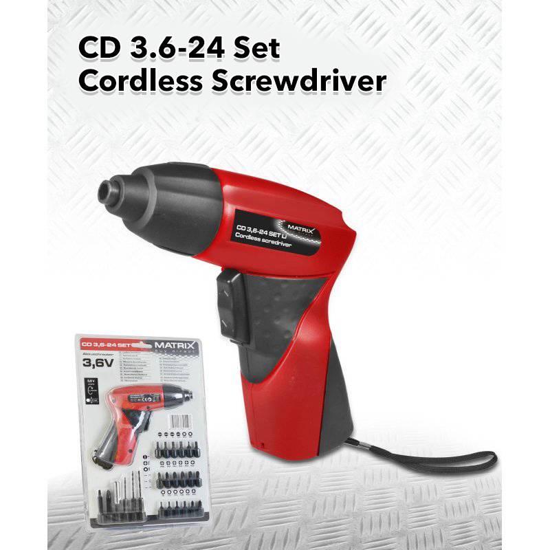 Cordless Electric Screwdriver Tool Kit w/ Bits 3.6VCordless Electric Screwdriver Tool Kit w/ Bits 3.6V