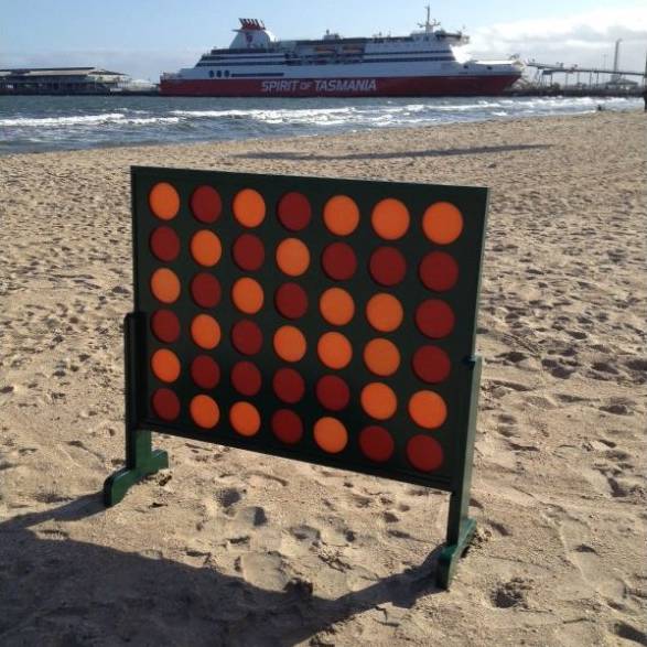 Outdoor Giant Connect Four Game Usa 96