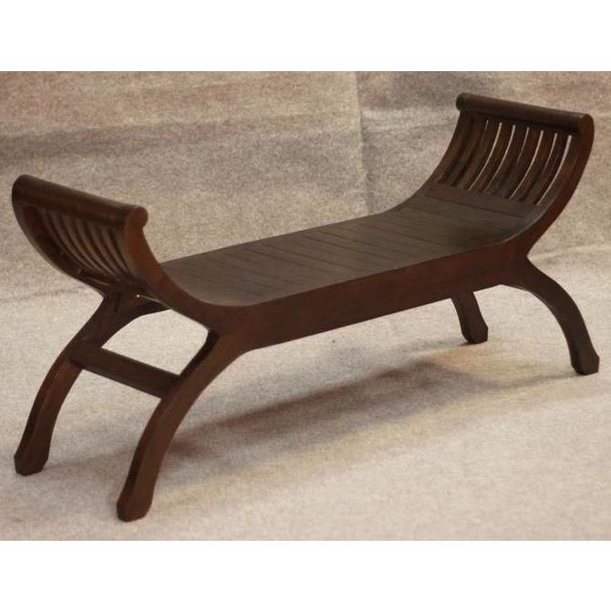 2 Seater Timber Claw Bedroom Bench Stool Chocolate2 Seater Timber Claw Bedroom Bench Stool Chocolate
