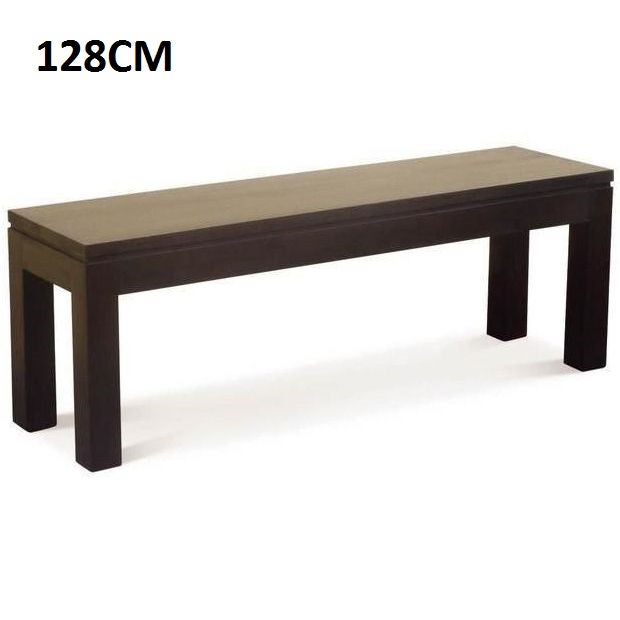 Amsterdam Timber Dining Bench in Chocolate 128x35cmAmsterdam Timber Dining Bench in Chocolate 128x35cm
