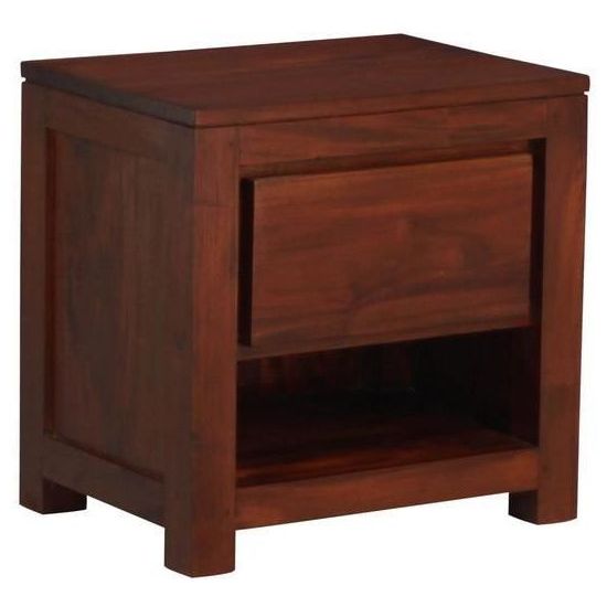 Amsterdam Bedside Table with 1 Drawer in MahoganyAmsterdam Bedside Table with 1 Drawer in Mahogany