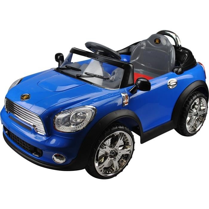 Kids Mini Coupe Electric Ride On Car w RC Blue 6VKids Mini Coupe Electric Ride On Car w RC Blue 6V
